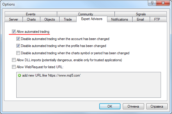 Trade Permission - MQL4 programs - MQL4 Reference - MQL4 Documentation